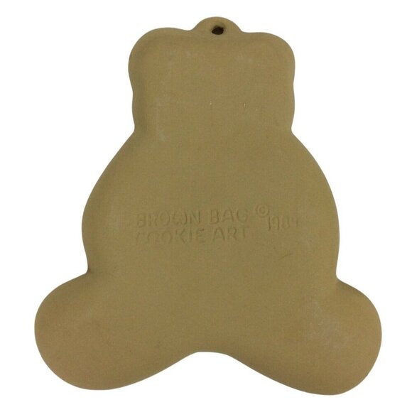 Brown Bag Cookie Art Molds Set Of 2 Teddy Bear & Heart Embossed Designs 1986 - Picture 5 of 5